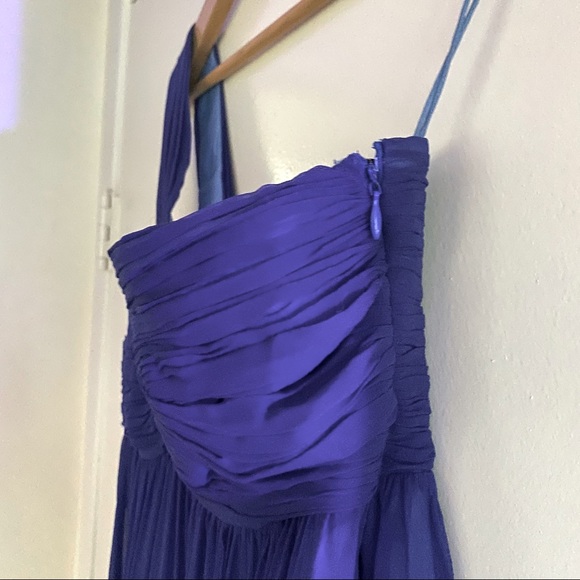 5|48 Blue One Shoulder Dress - Picture 6 of 7